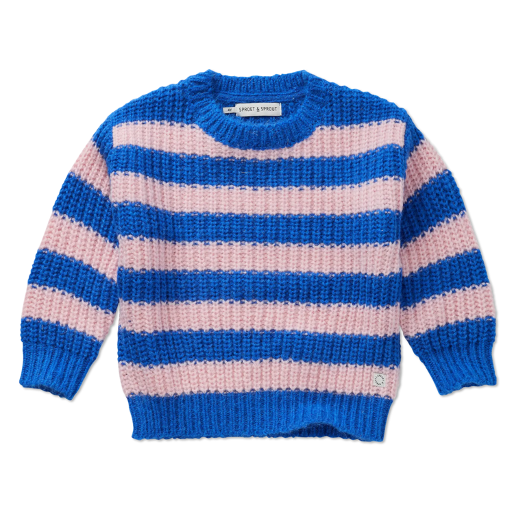 Sproet & Sprout Sweater - Stripes Blueprint