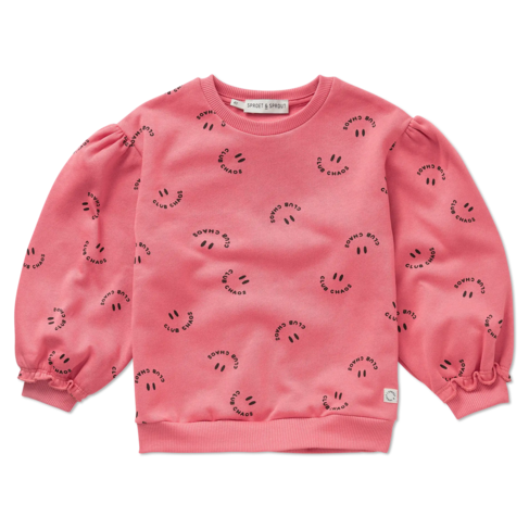 Sproet & Sprout Sweatshirt - Club Chaos Print Pink