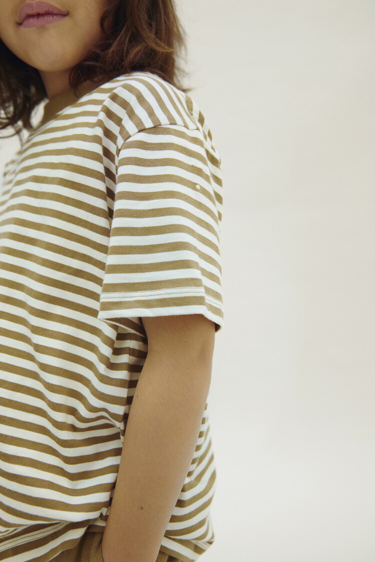 Gray Label Oversized Tee GOTS - Woody - Cream