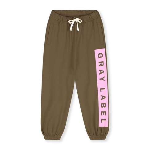 Gray Label Logo Track Pants GOTS - Woody - Bubblegum