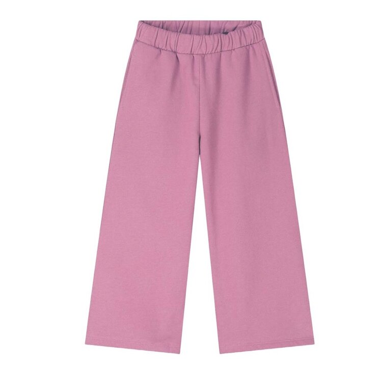 Gray Label Straight Pants with Slit GOTS - Bubblegum