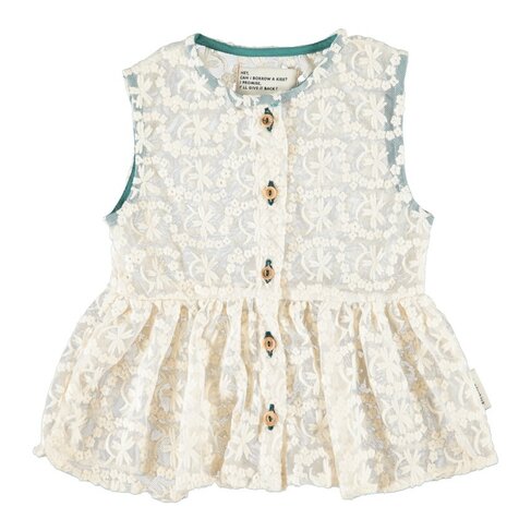 Piupiuchick lace blouse | ecru