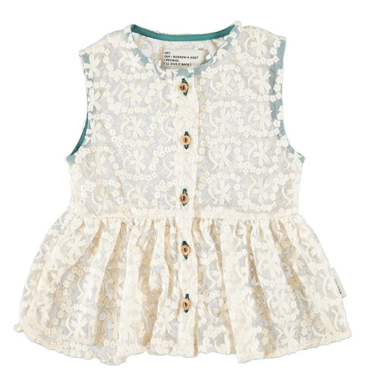 Piupiuchick lace blouse | ecru