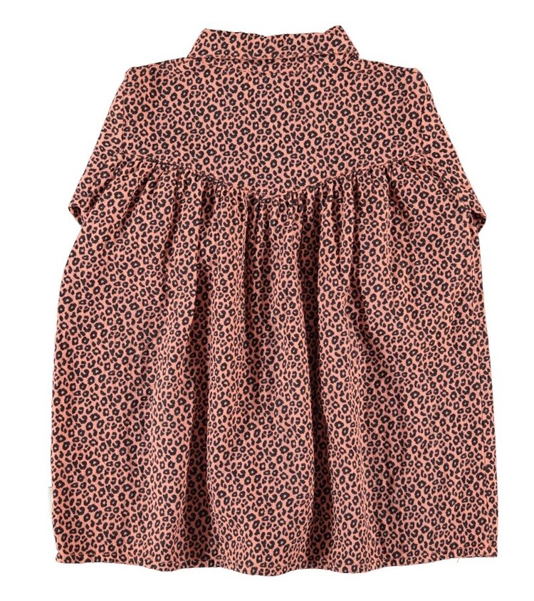 Piupiuchick short dress | pink w/ animal print
