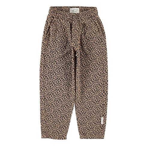 Piupiuchick unisex trousers | brown w/ animal print