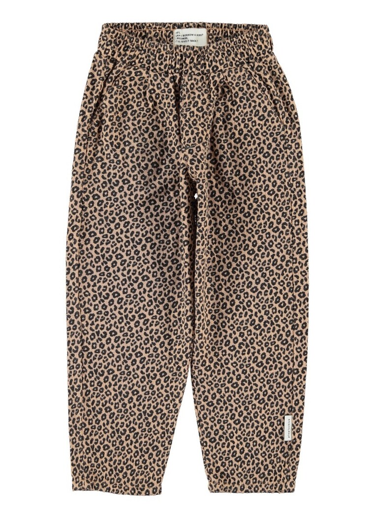Piupiuchick unisex trousers | brown w/ animal print