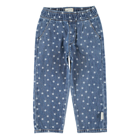 Piupiuchick trousers | navy denim w/ washed stars