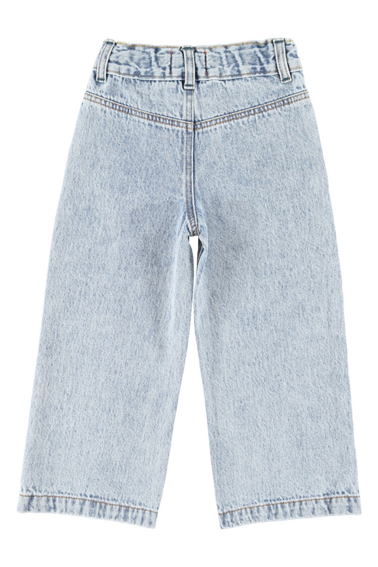 Piupiuchick flare trousers | fadded light blue denim