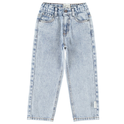 Piupiuchick unisex trousers |fadded light blue denim