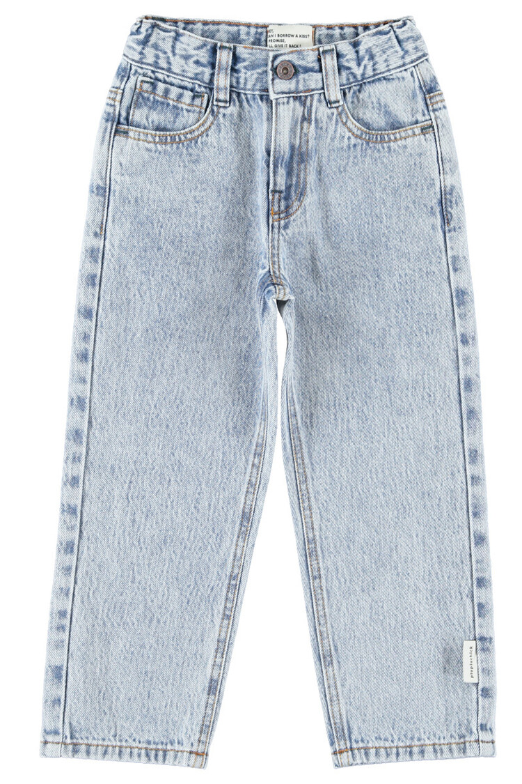 Piupiuchick unisex trousers |fadded light blue denim