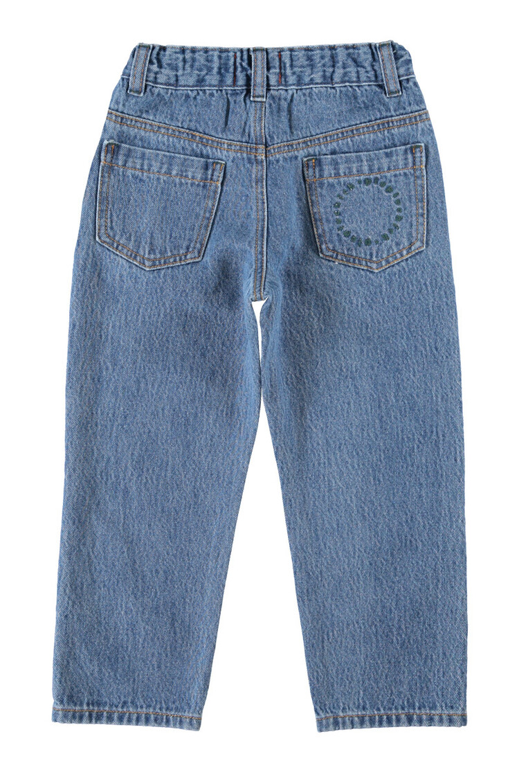 Piupiuchick unisex trousers | washed navy denim