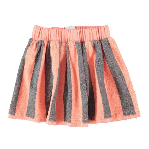 Piupiuchick short skirt | pink & green stripes