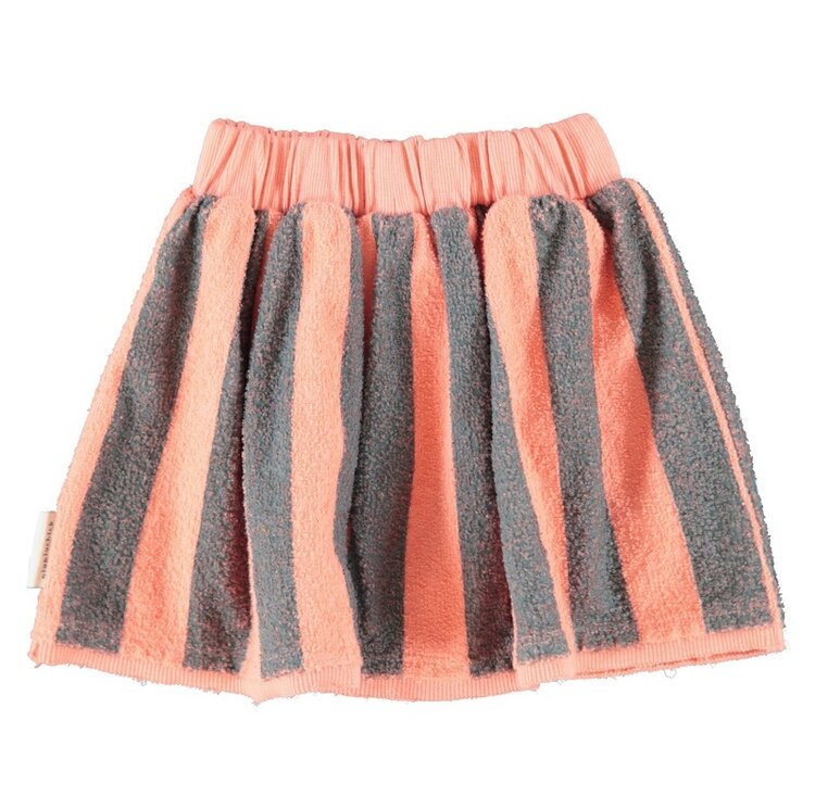 Piupiuchick short skirt | pink & green stripes