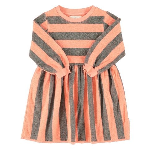 Piupiuchick short dress | pink & green stripes