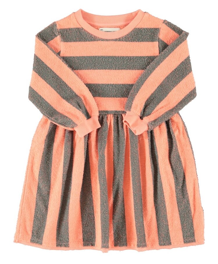 Piupiuchick short dress | pink & green stripes