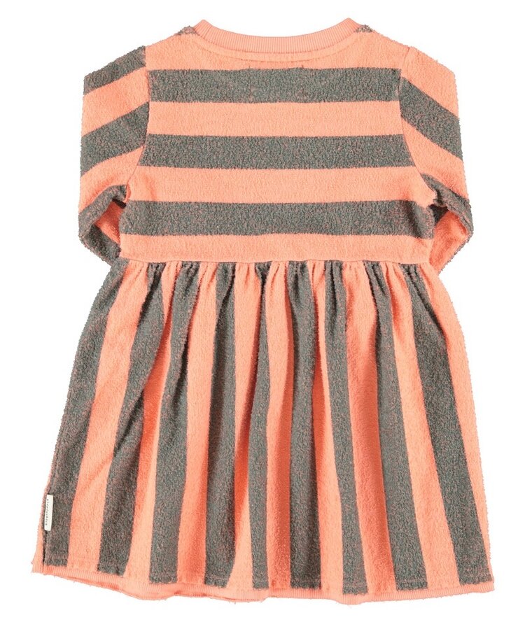 Piupiuchick short dress | pink & green stripes