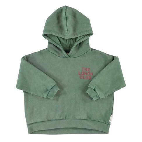 Piupiuchick hoodie | green with apple print