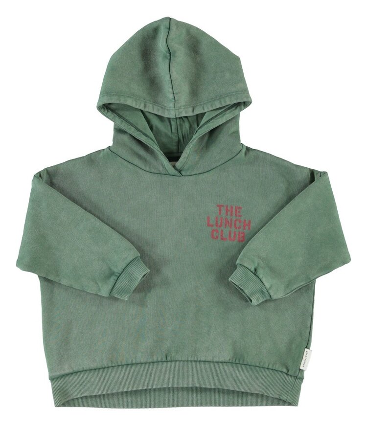 Piupiuchick hoodie | green with apple print