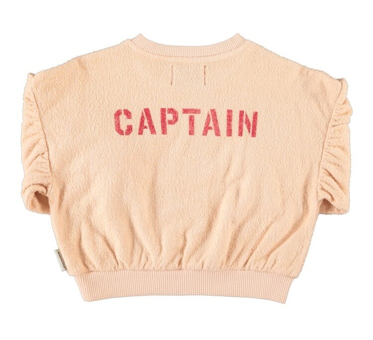 Piupiuchick sweatshirt balloon sleeves | light pink w/ desk lamp print