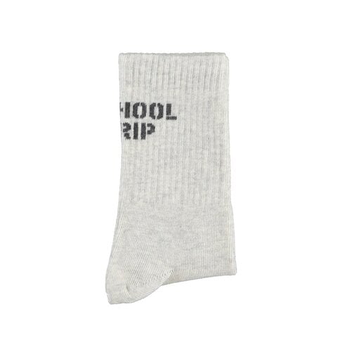 Piupiuchick socks | light gray w/ "school trip"