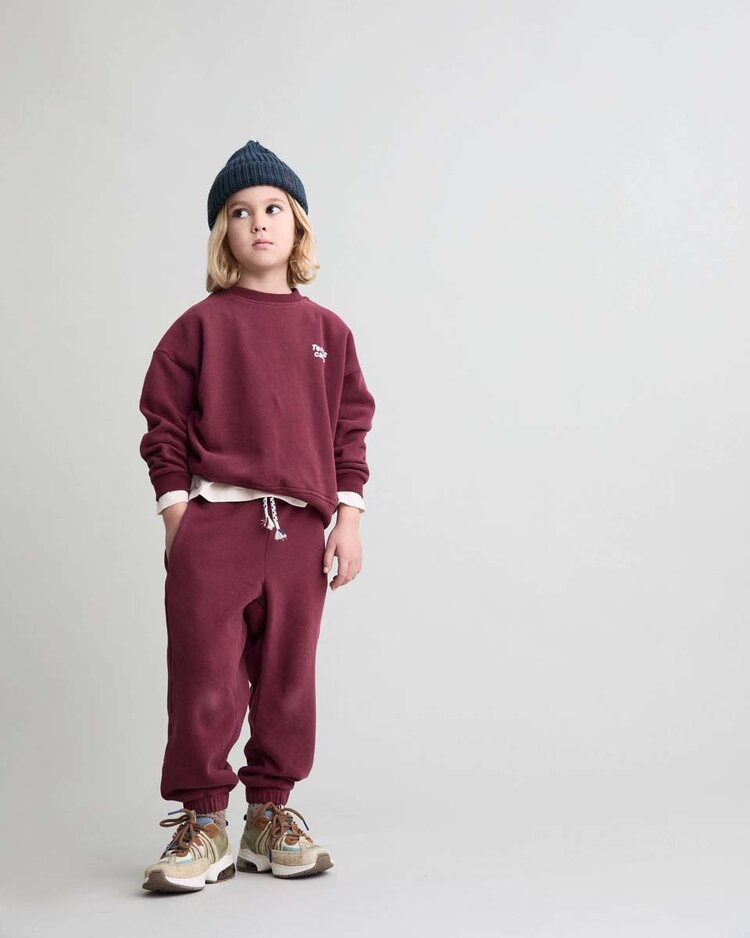 Buho Soft Fleece Jogger - Pomegranate