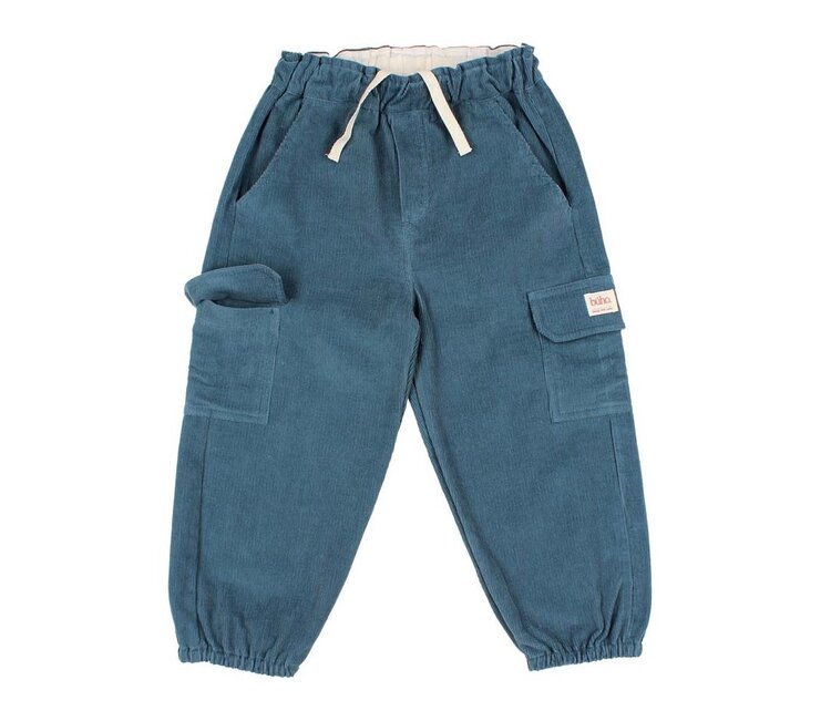 Buho Soft Velor Cargo Pants - Harbour