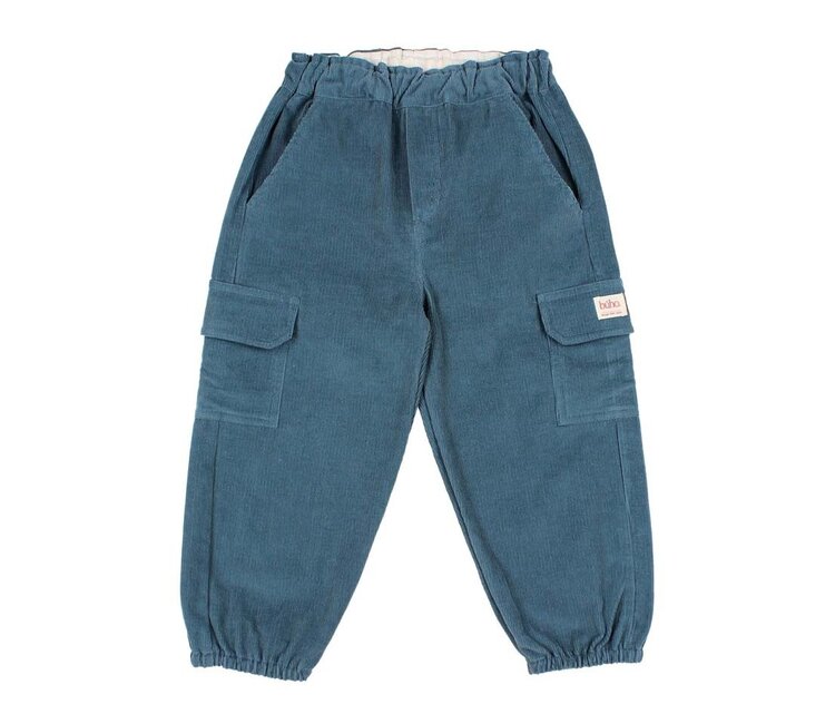 Buho Soft Velor Cargo Pants - Harbour