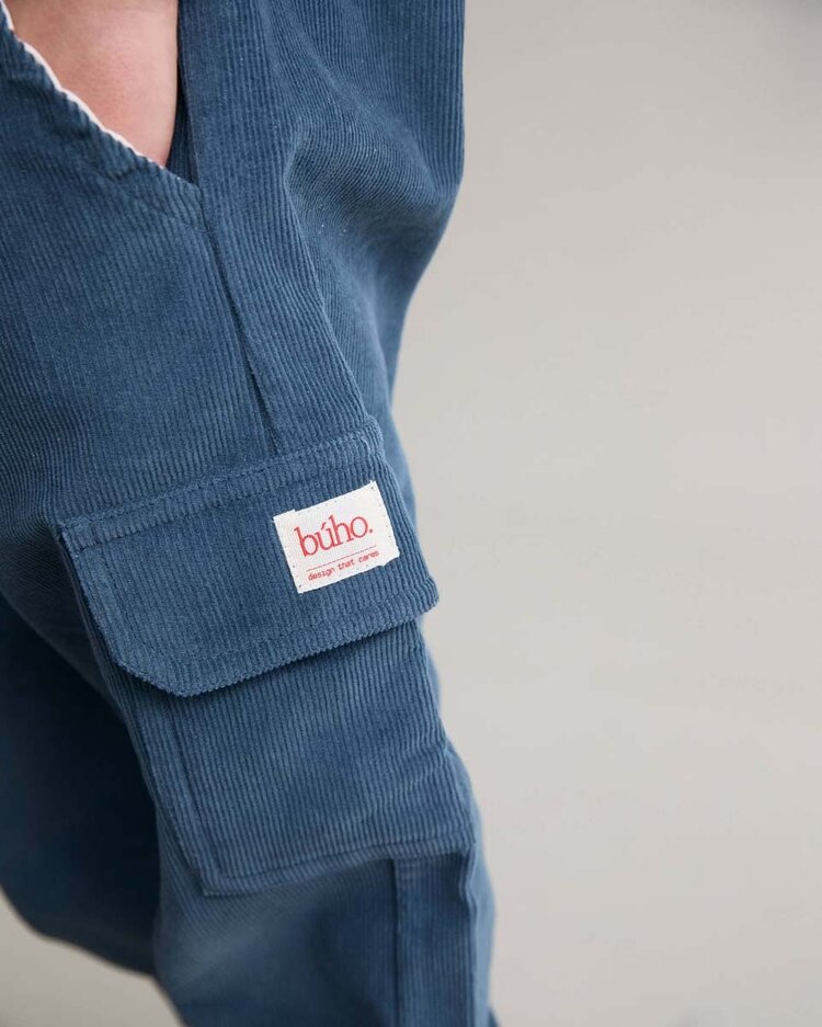 Buho Soft Velor Cargo Pants - Harbour