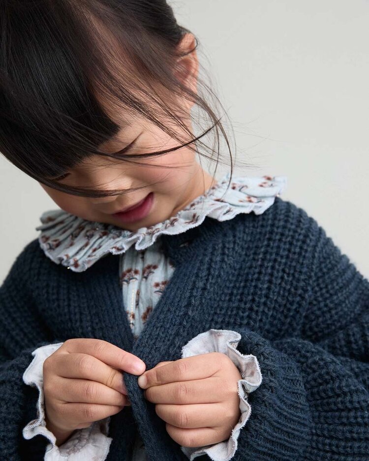 Buho Soft Knit Cardigan - Whale