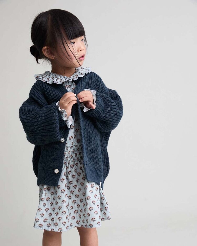 Buho Soft Knit Cardigan - Whale