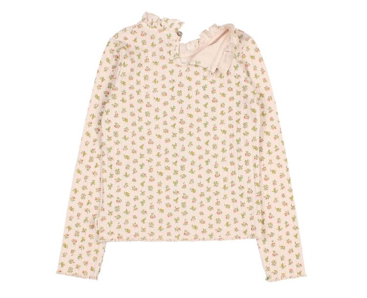 Buho Cottage Rib T-shirt - Cream Pink