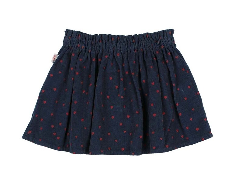 Buho Mini Cuore Skirt - Navy