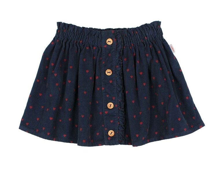 Buho Mini Cuore Skirt - Navy