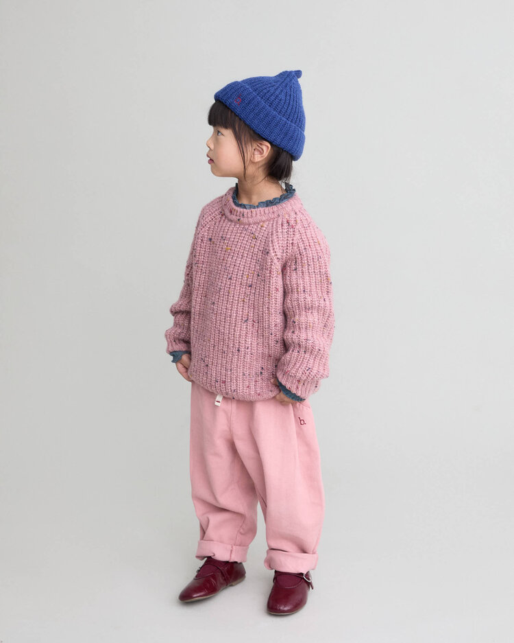 Buho Drill Girly Pants - Peony