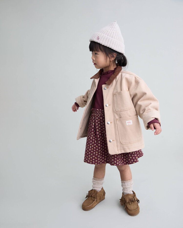 Buho Cottage combination dress - Pomegranate