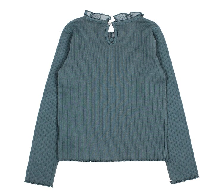 Buho Ruffle T-shirt - Harbour