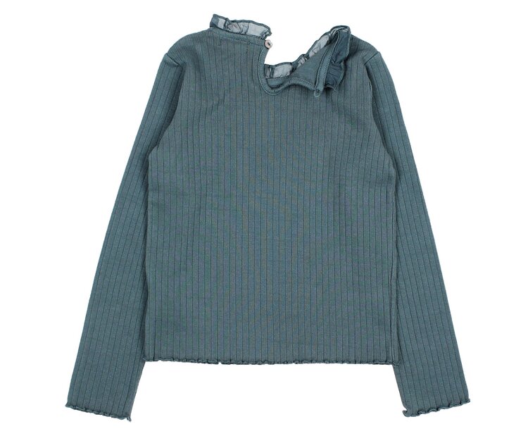 Buho Ruffle T-shirt - Harbour