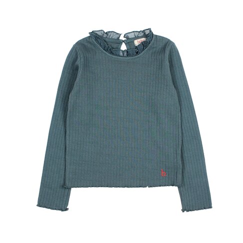 Buho Ruffle T-shirt - Harbour