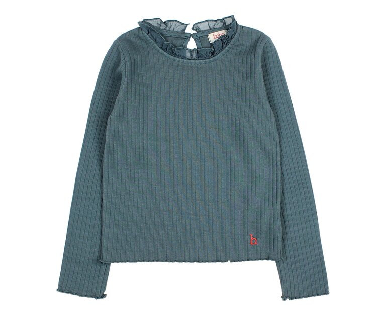 Buho Ruffle T-shirt - Harbour
