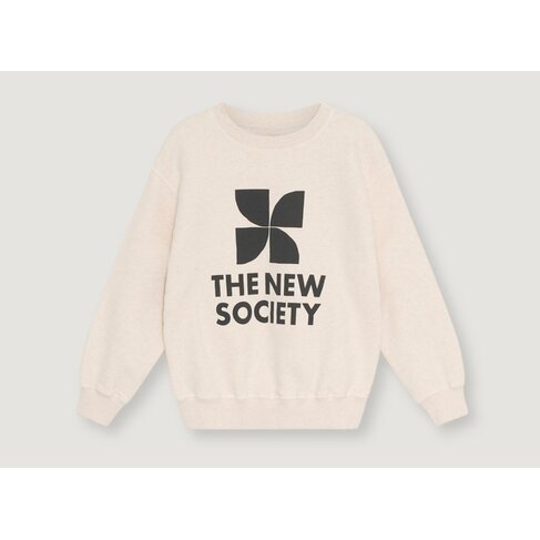 The New Society TNS Logo Sweatshirt Whisper White Melange