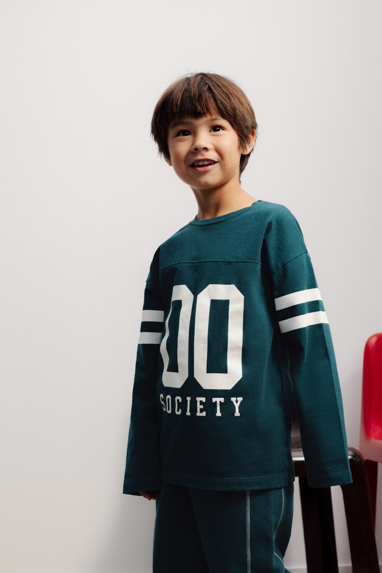 The New Society Spark T-Shirt Dark Sea
