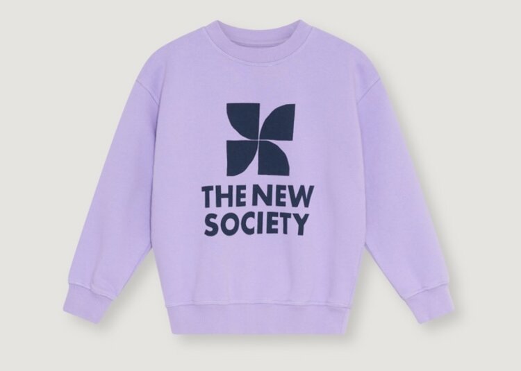 The New Society TNS Logo Sweatshirt Violet Tulip