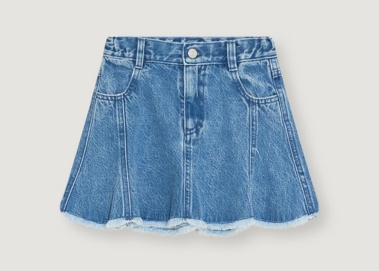 The New Society Ridge Denim Skirt