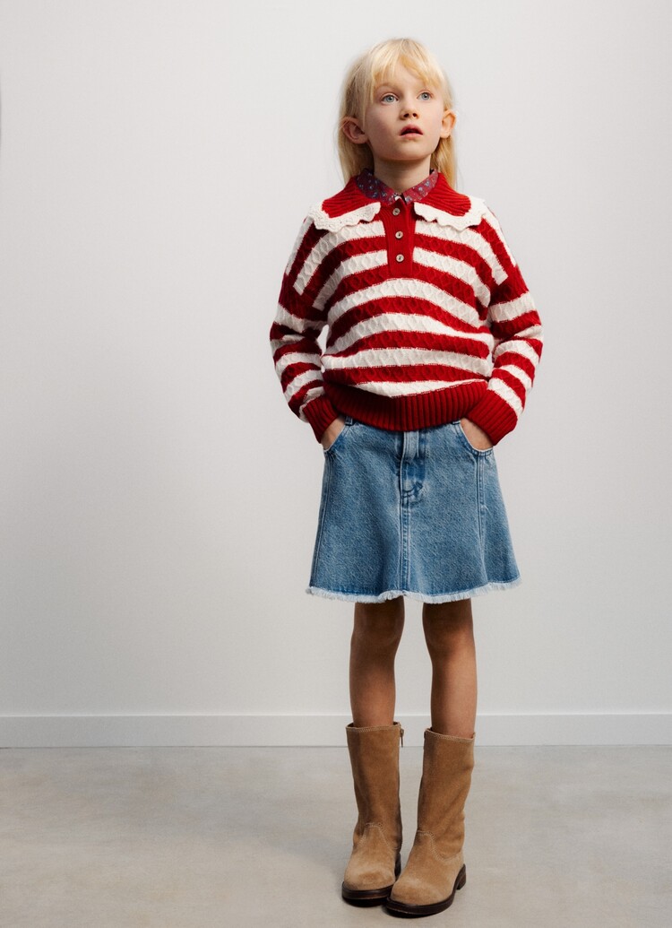 The New Society Ridge Denim Skirt