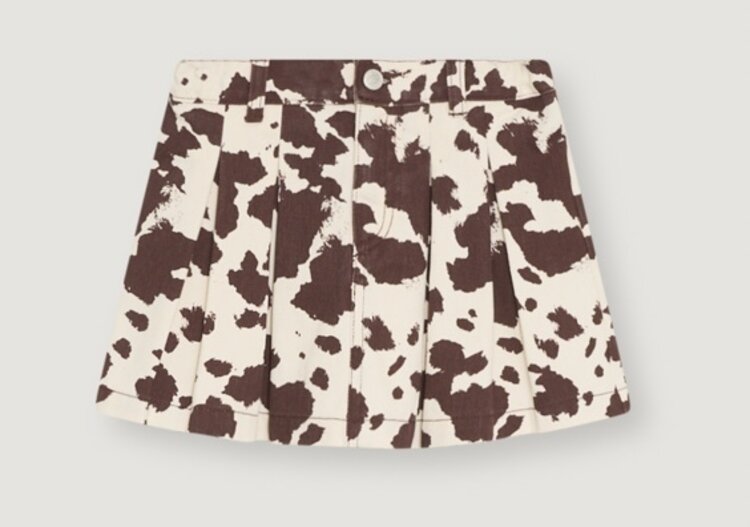 The New Society Dakota Skirt Cow Print