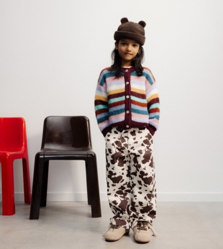 The New Society Dakota Trouser Cow Print
