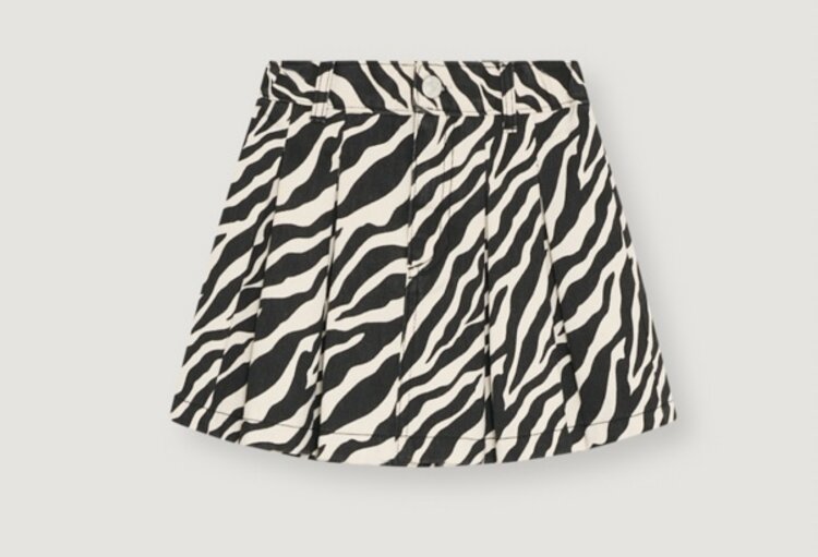 The New Society Dakota Skirt Zebra Print