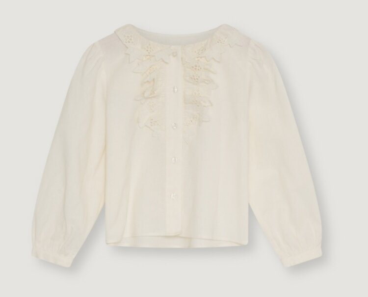 The New Society Soleil Blouse Whisper White