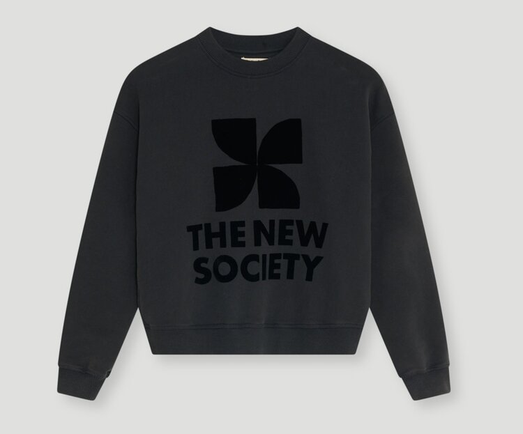 The New Society TNS Logo Teen Sweatshirt Moonless Night