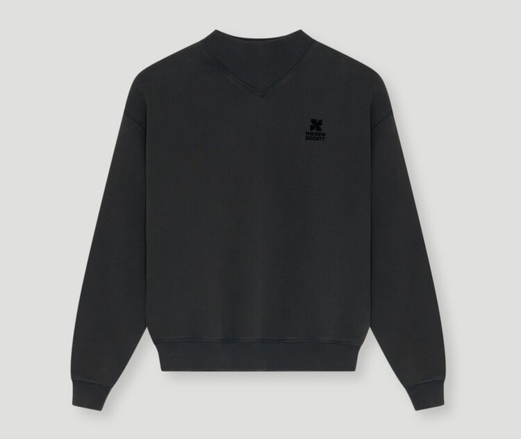 The New Society TNS Logo Teen Rib Sweatshirt
